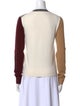 Celine Wool Colorblock Pattern Sweater