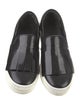 Celine Patent Leather Fringe Trim Accent Oxfords