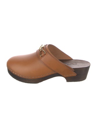 Celine Horsebit Accent Leather Mules