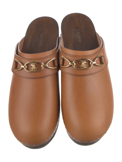 Celine Horsebit Accent Leather Mules