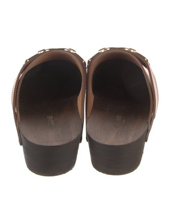 Celine Horsebit Accent Leather Mules