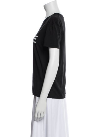 Celine Graphic Print Crew Neck T-Shirt