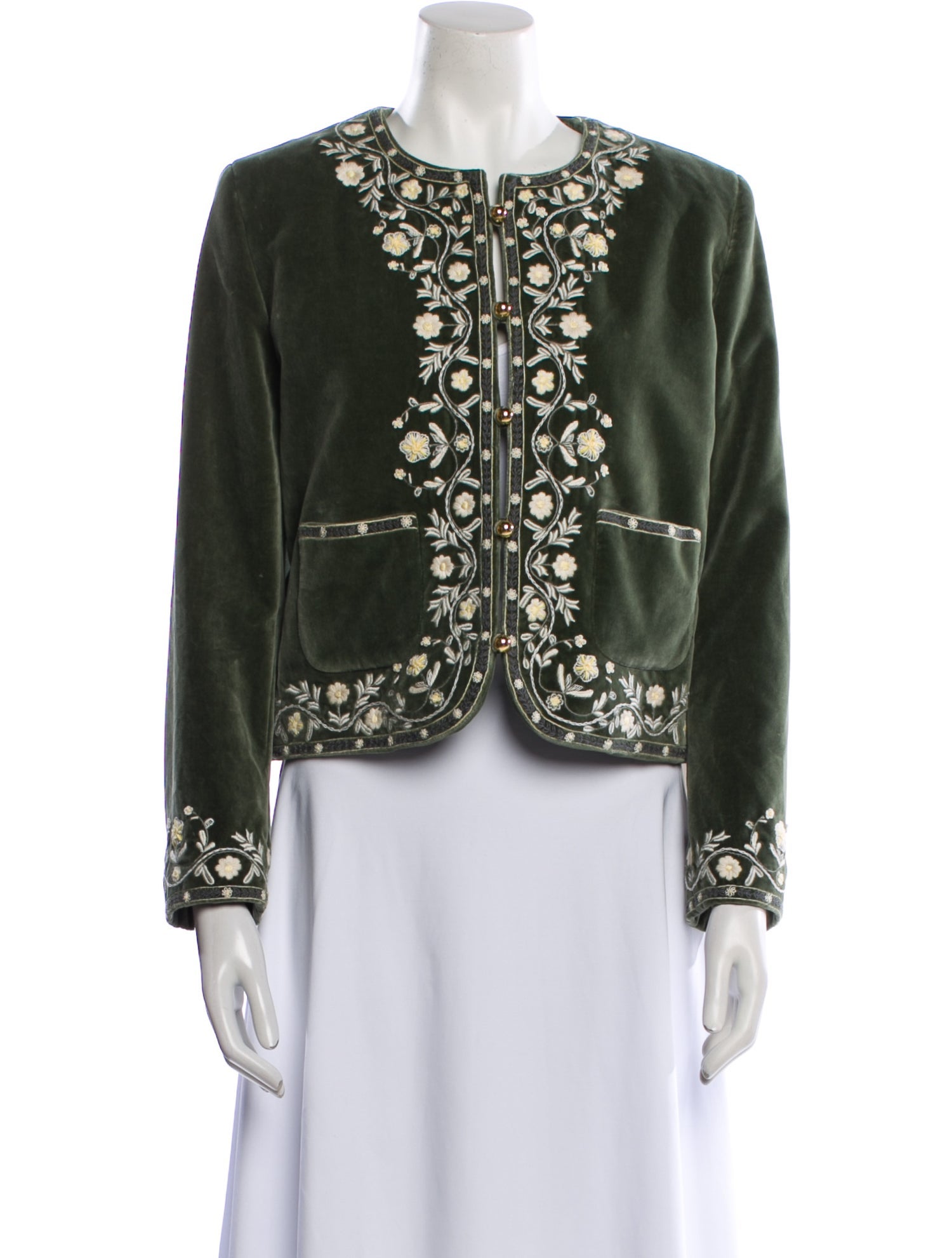 Celine Chelsea 'Cypress' Velvet Evening Jacket