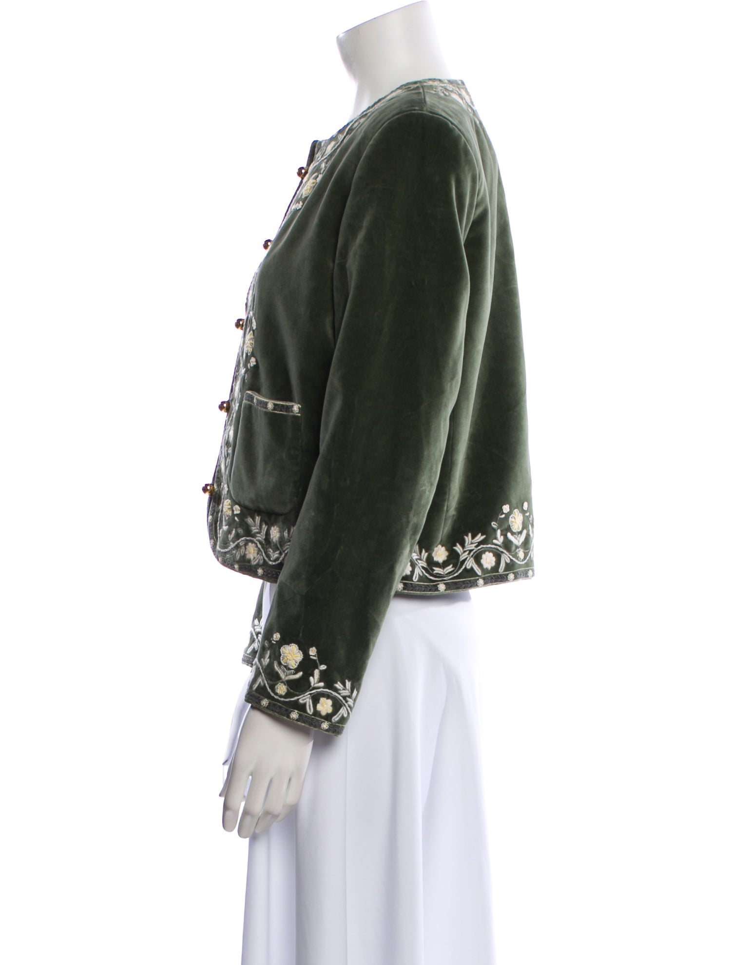 Celine Chelsea 'Cypress' Velvet Evening Jacket