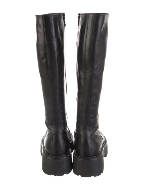 Celine Triomphe Leather Combat Boots