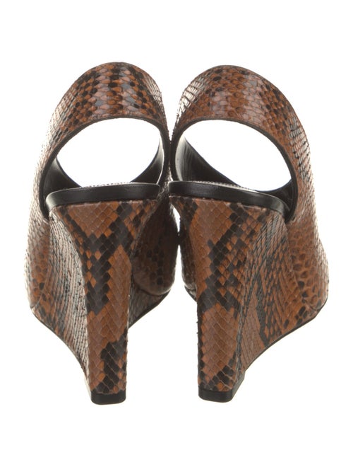 Celine Snakeskin Animal Print Slingback Pumps
