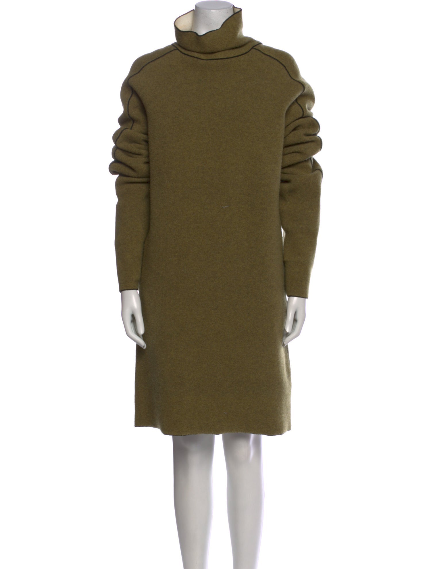 Celine Turtleneck Knee-Length Dress