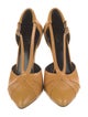 Celine Leather T-Strap Pumps