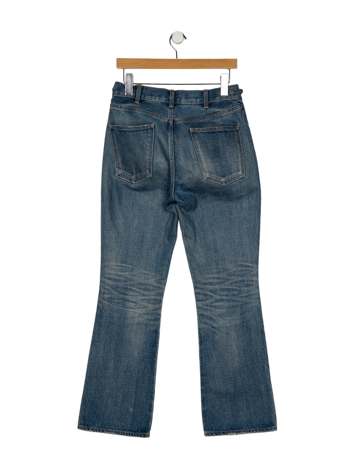 Celine Mid-Rise Wide Leg Jeans