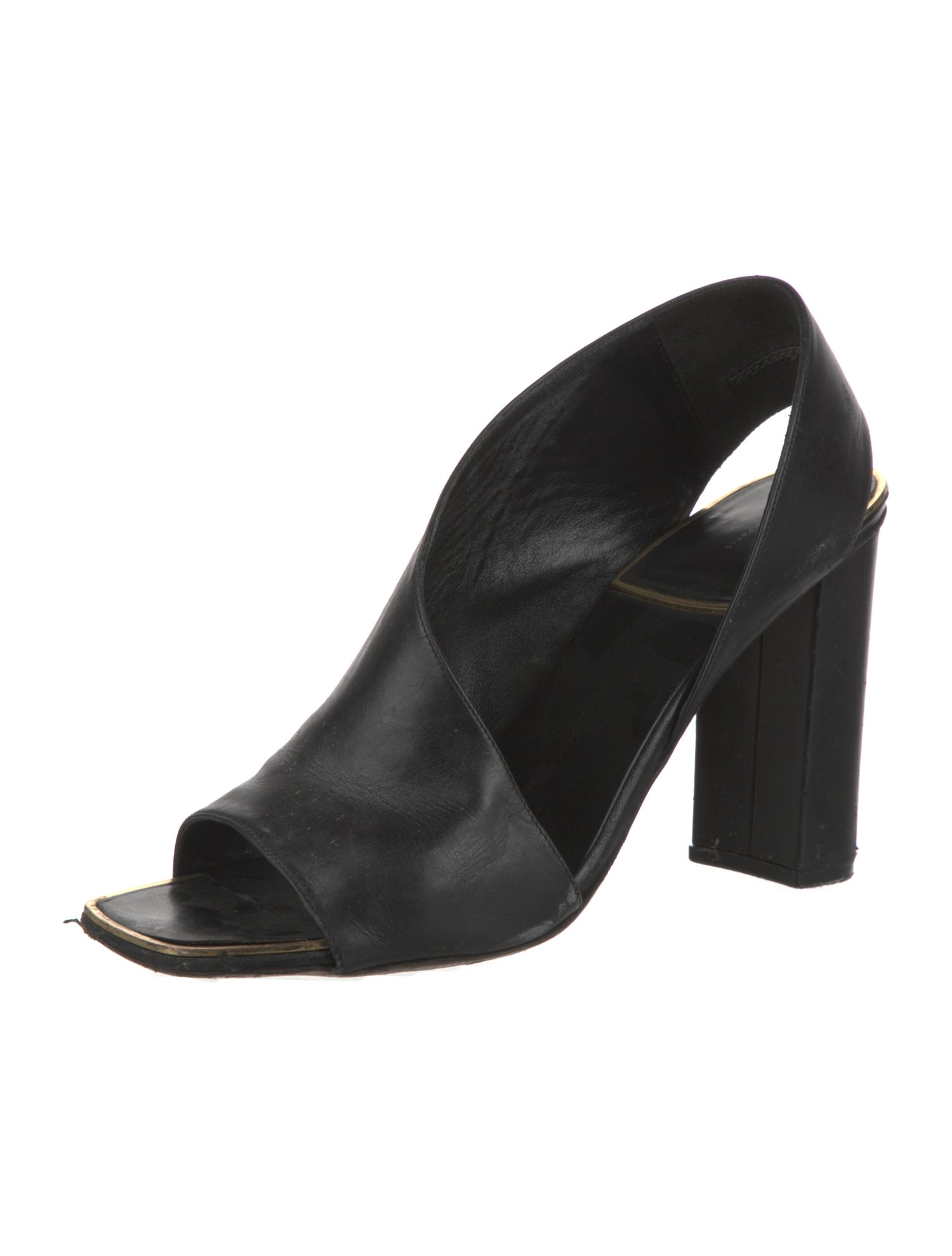 Celine Leather Slingback Sandals