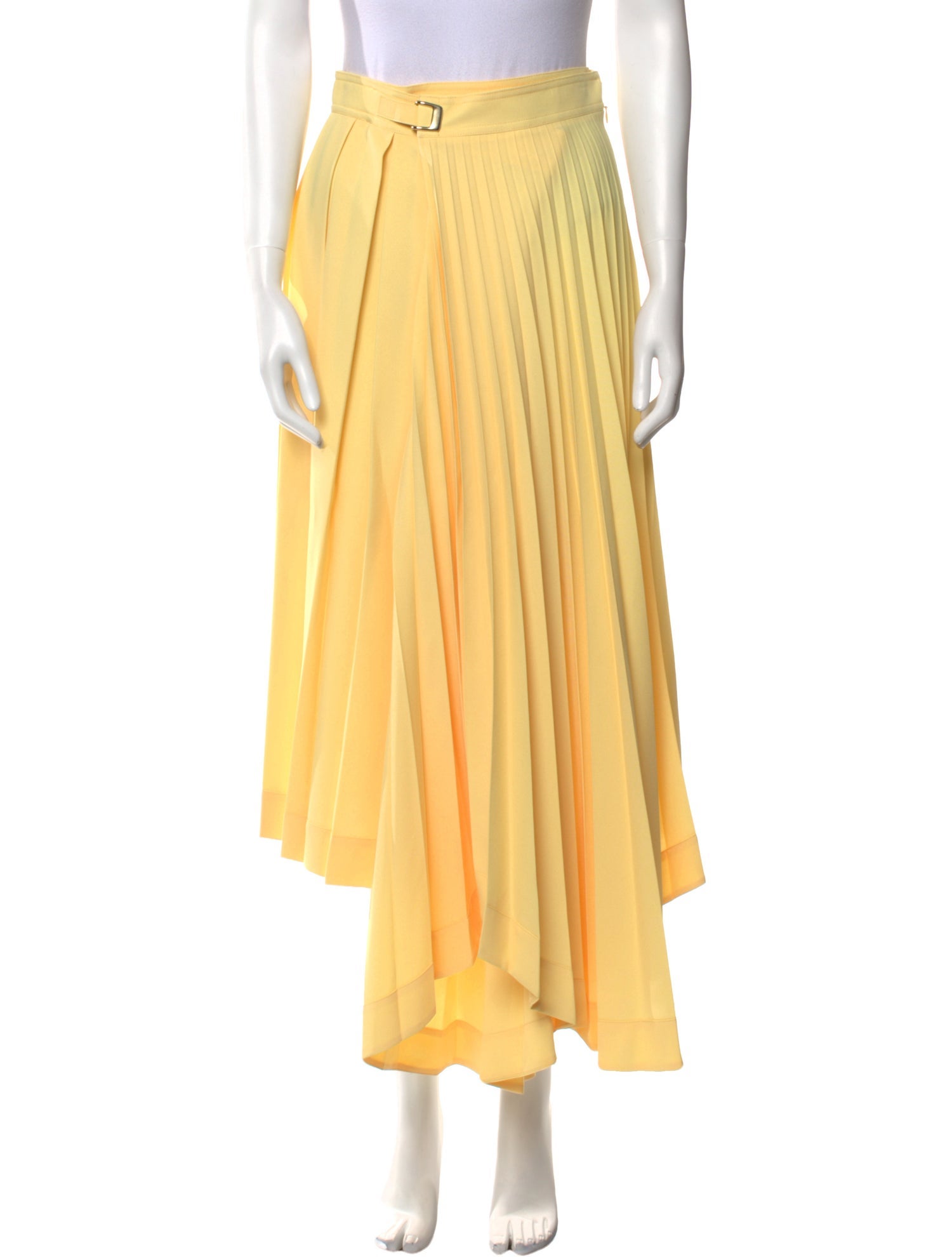 Celine Pleated Accents Midi Length Skirt