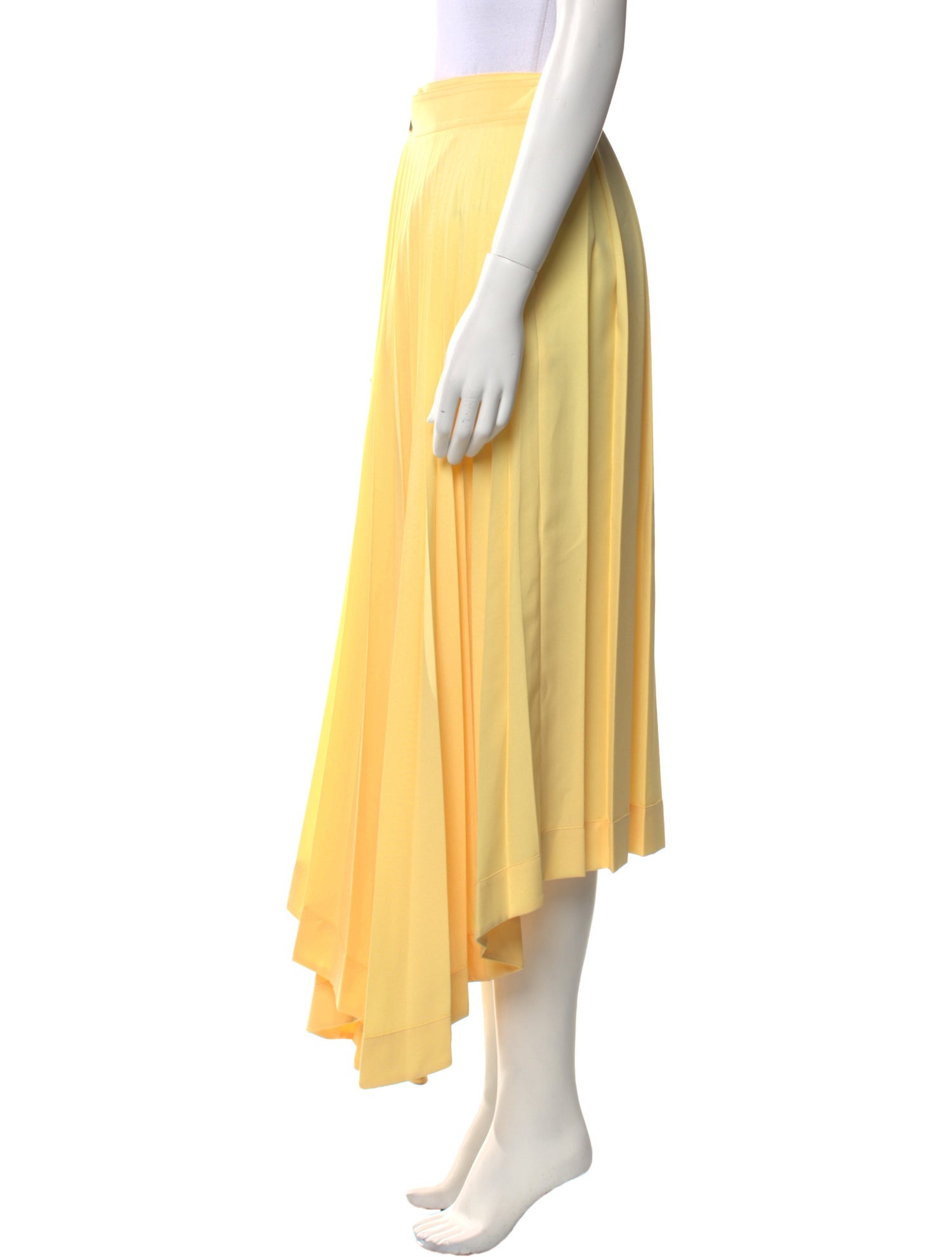 Celine Pleated Accents Midi Length Skirt