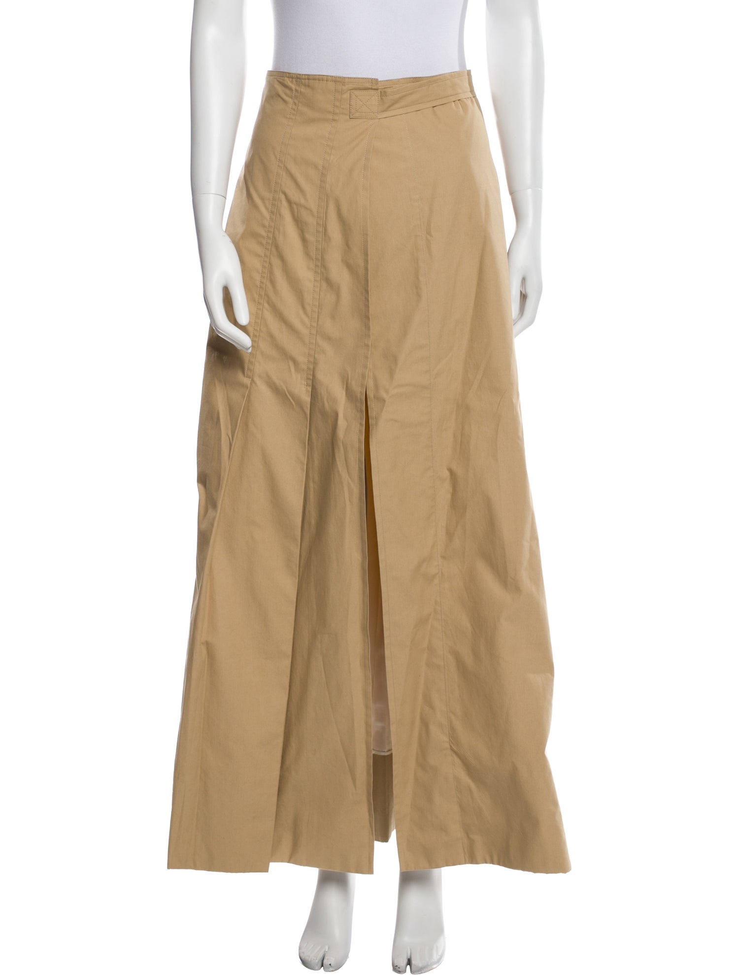 Celine Pleated Accents Long Skirt