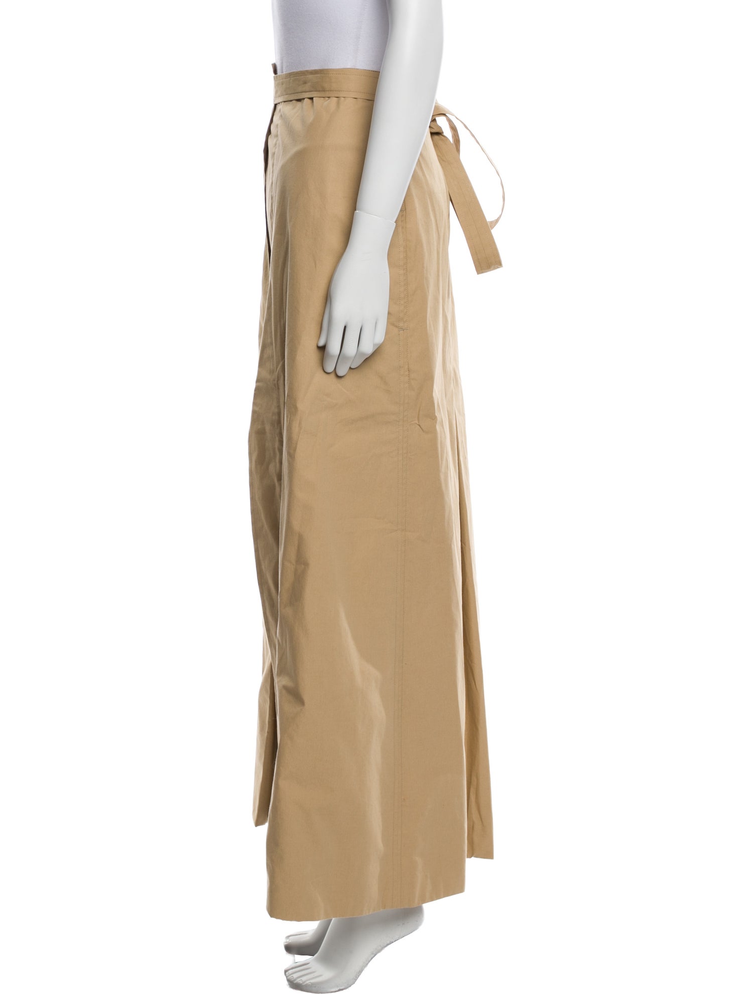 Celine Pleated Accents Long Skirt