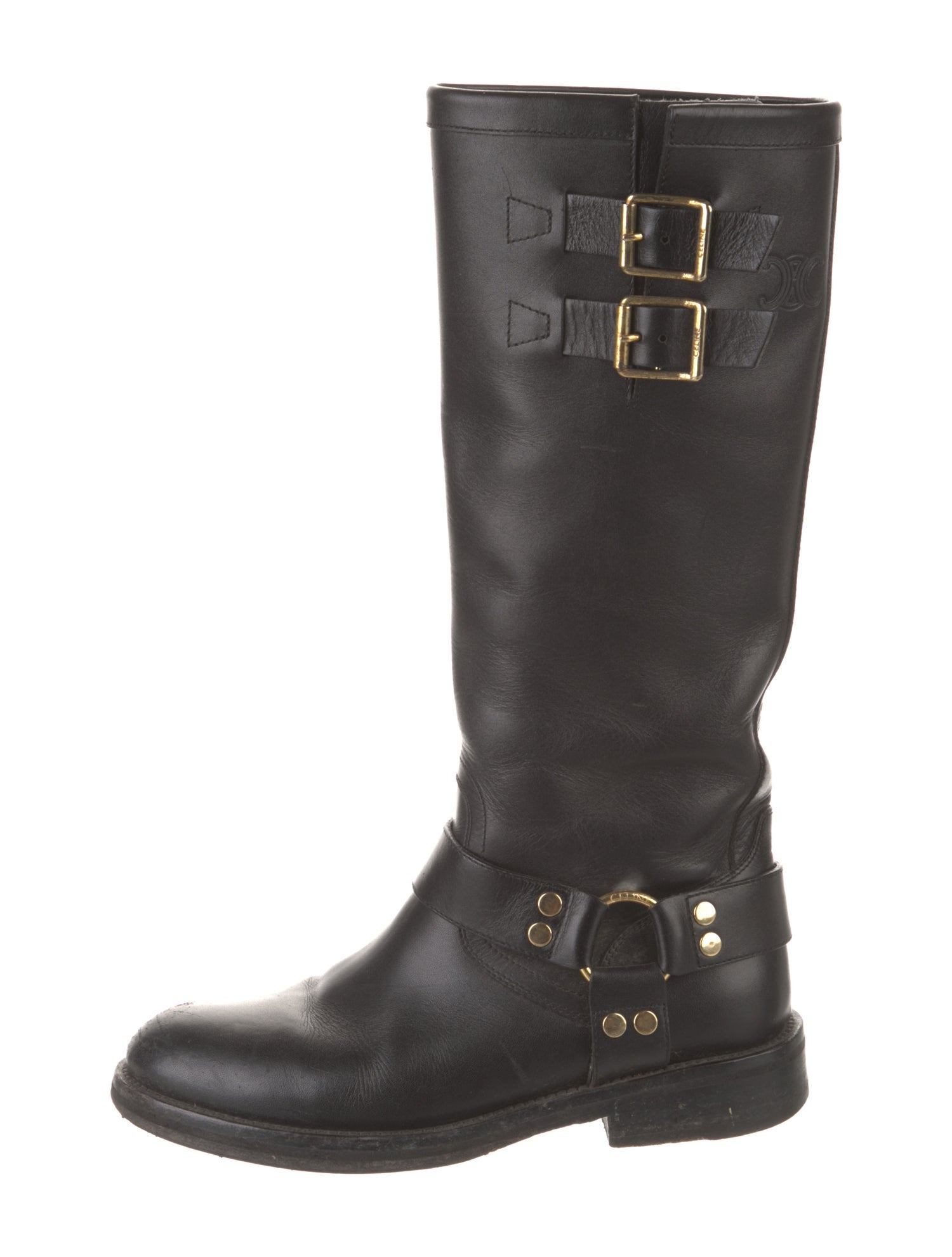 Celine Leather Riding Boots