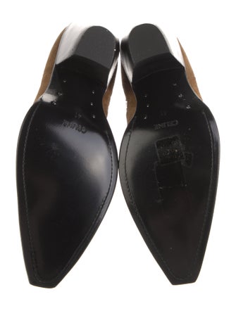 Celine Suede Studded Accents Western Boots