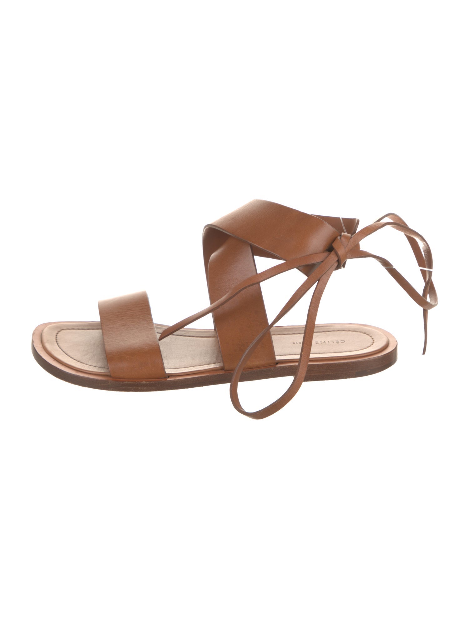 Celine Leather Slingback Sandals