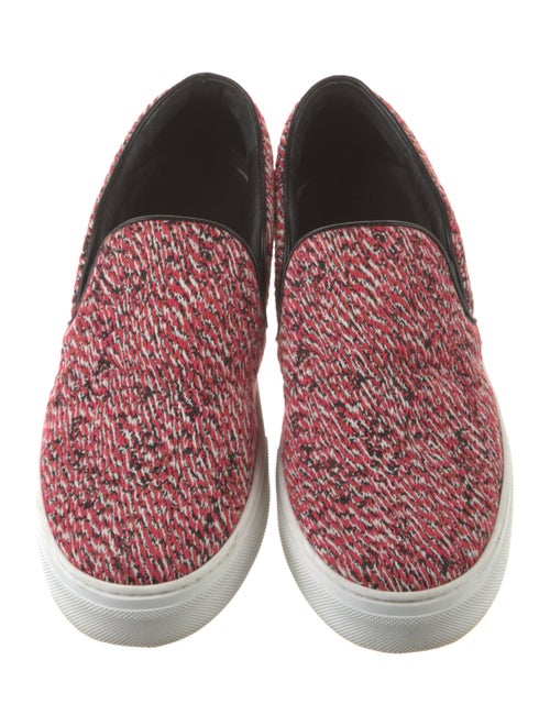 Celine Printed Leather Trim Embellishment Sneakers