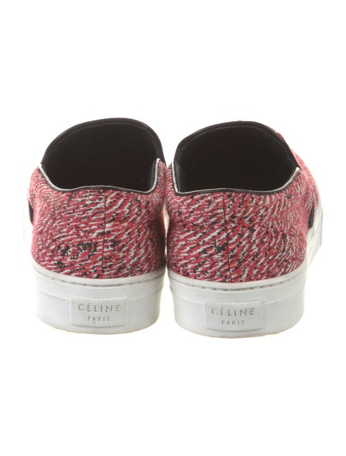 Celine Printed Leather Trim Embellishment Sneakers