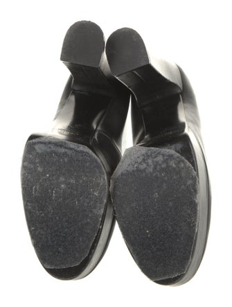 Celine Leather Fringe Trim Accent Pumps