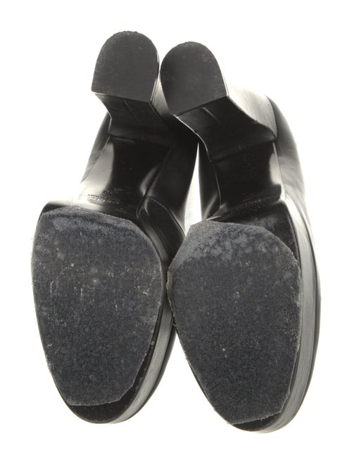 Celine Leather Fringe Trim Accent Pumps