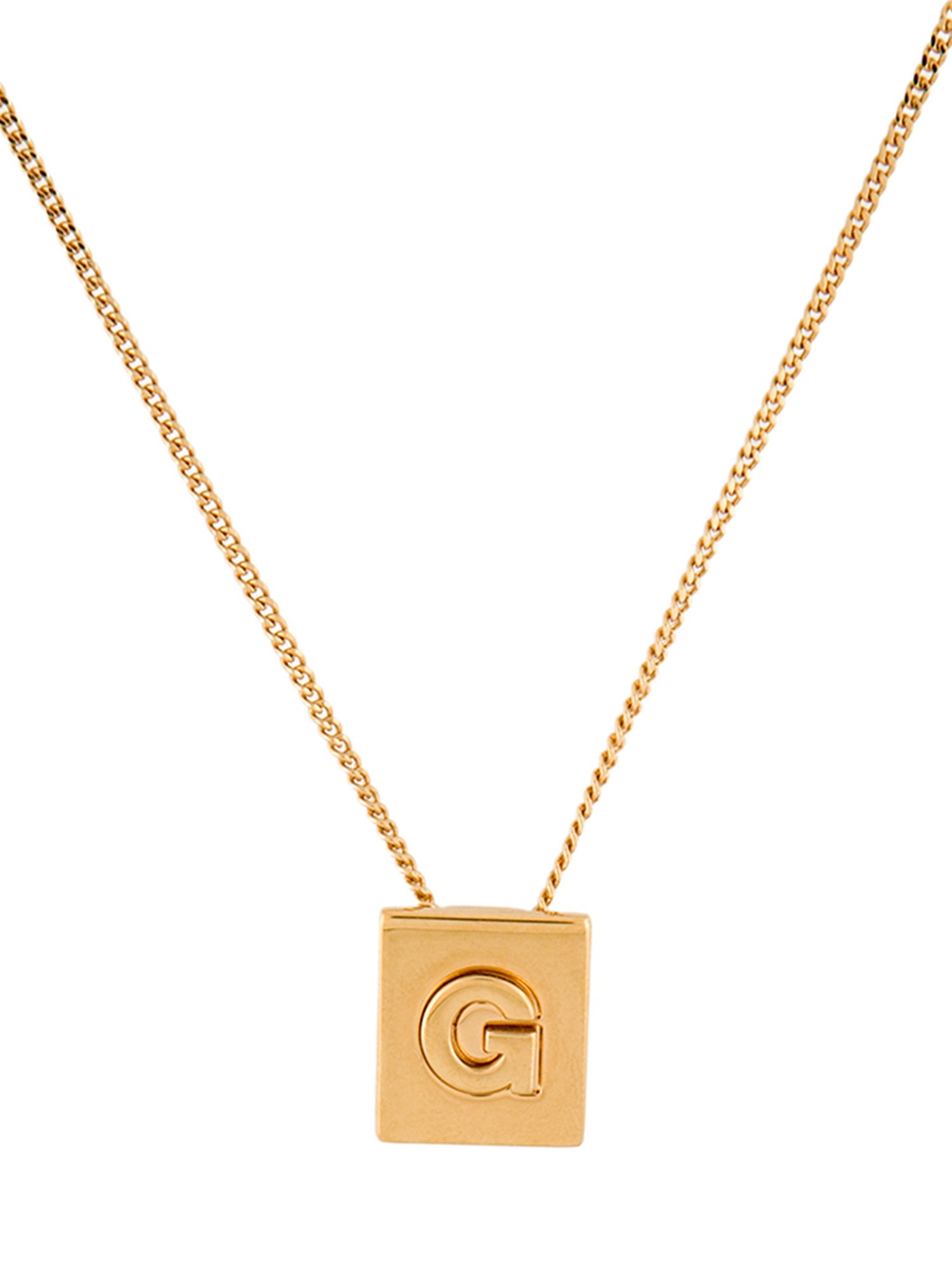 Celine 'G' Pendant Necklace