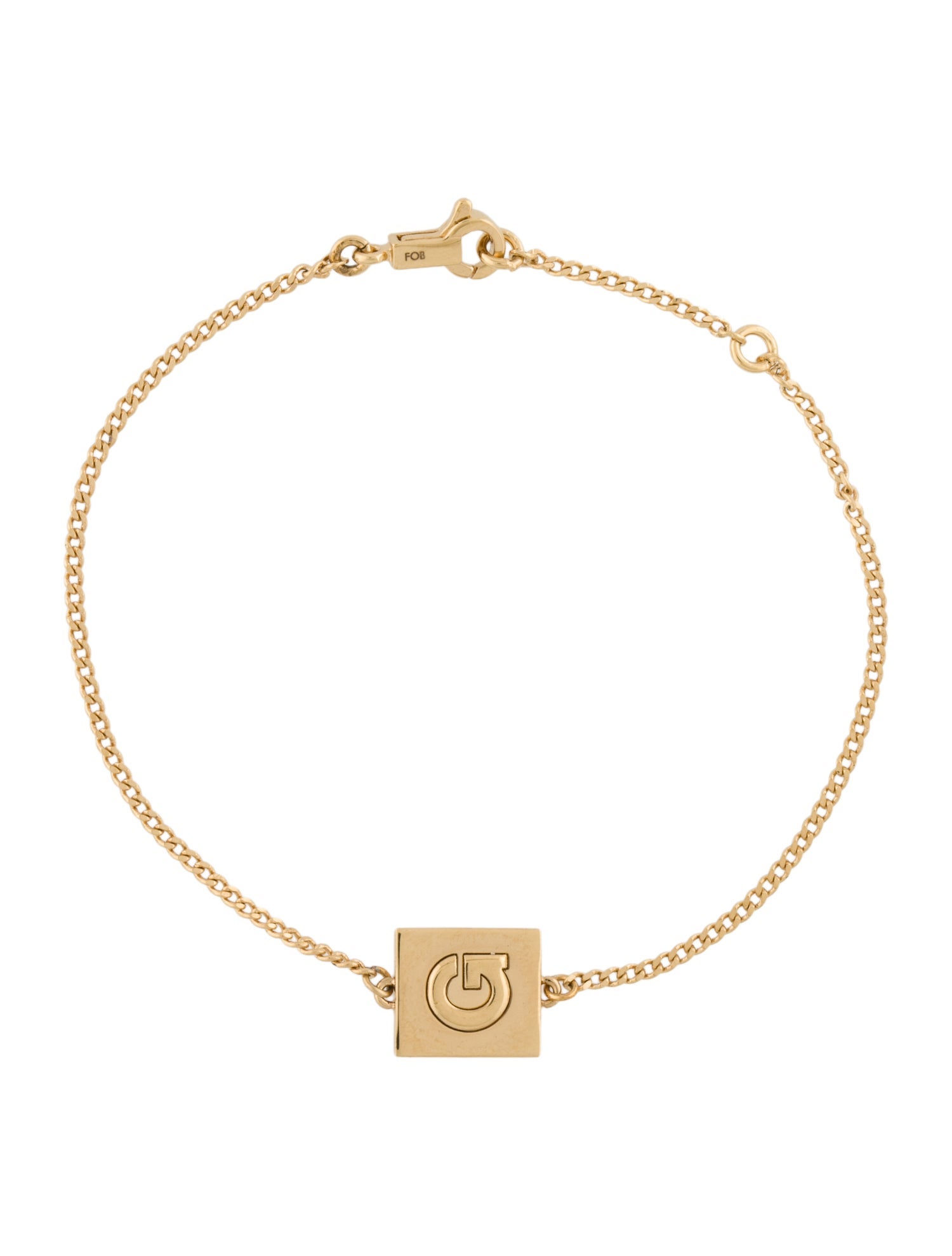 Celine Initial 'G' Charm Bracelet