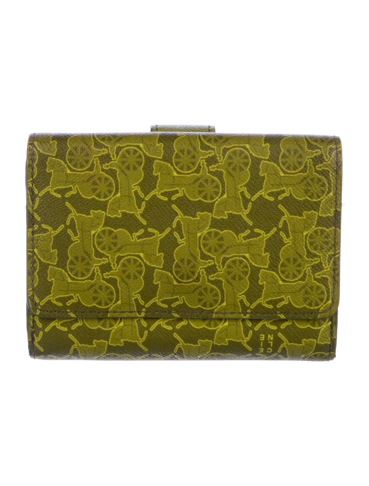 Celine 2008 Printed Compact Wallet