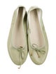 Celine Leather Bow Accents Ballet Flats