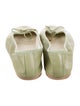 Celine Leather Bow Accents Ballet Flats
