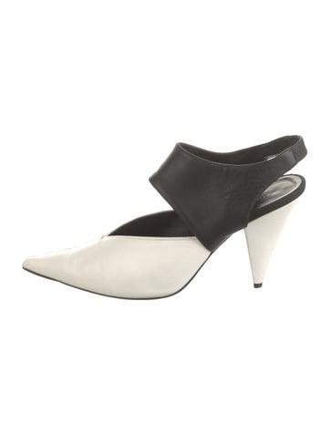 Celine Pumps Vintage Leather Mules IT 39.5 | 9.5