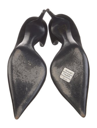 Celine Suede D'Orsay Pumps