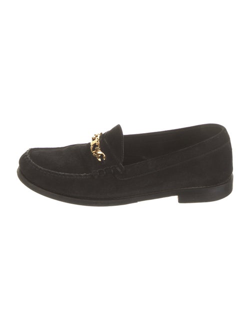 Celine Leather Tassel Accents Loafers