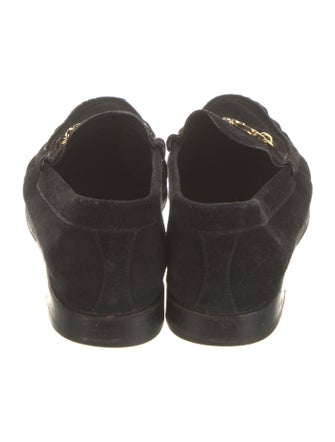 Celine Leather Tassel Accents Loafers