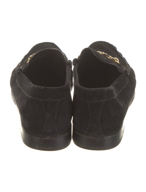 Celine Leather Tassel Accents Loafers