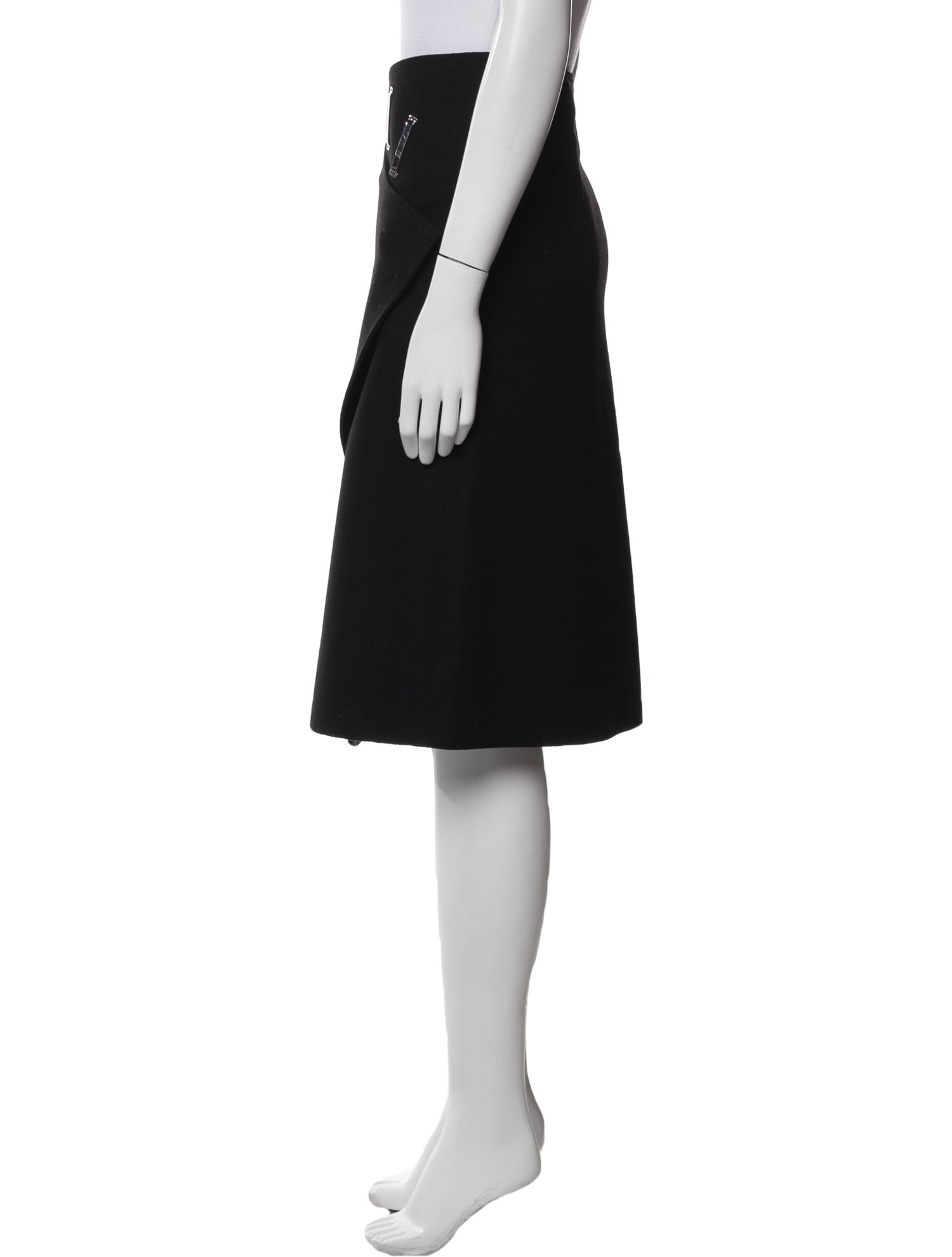 Celine Wool Knee-Length Skirt