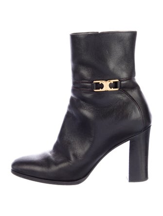 Celine Triomphe Leather Boots