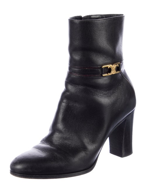 Celine Triomphe Leather Boots