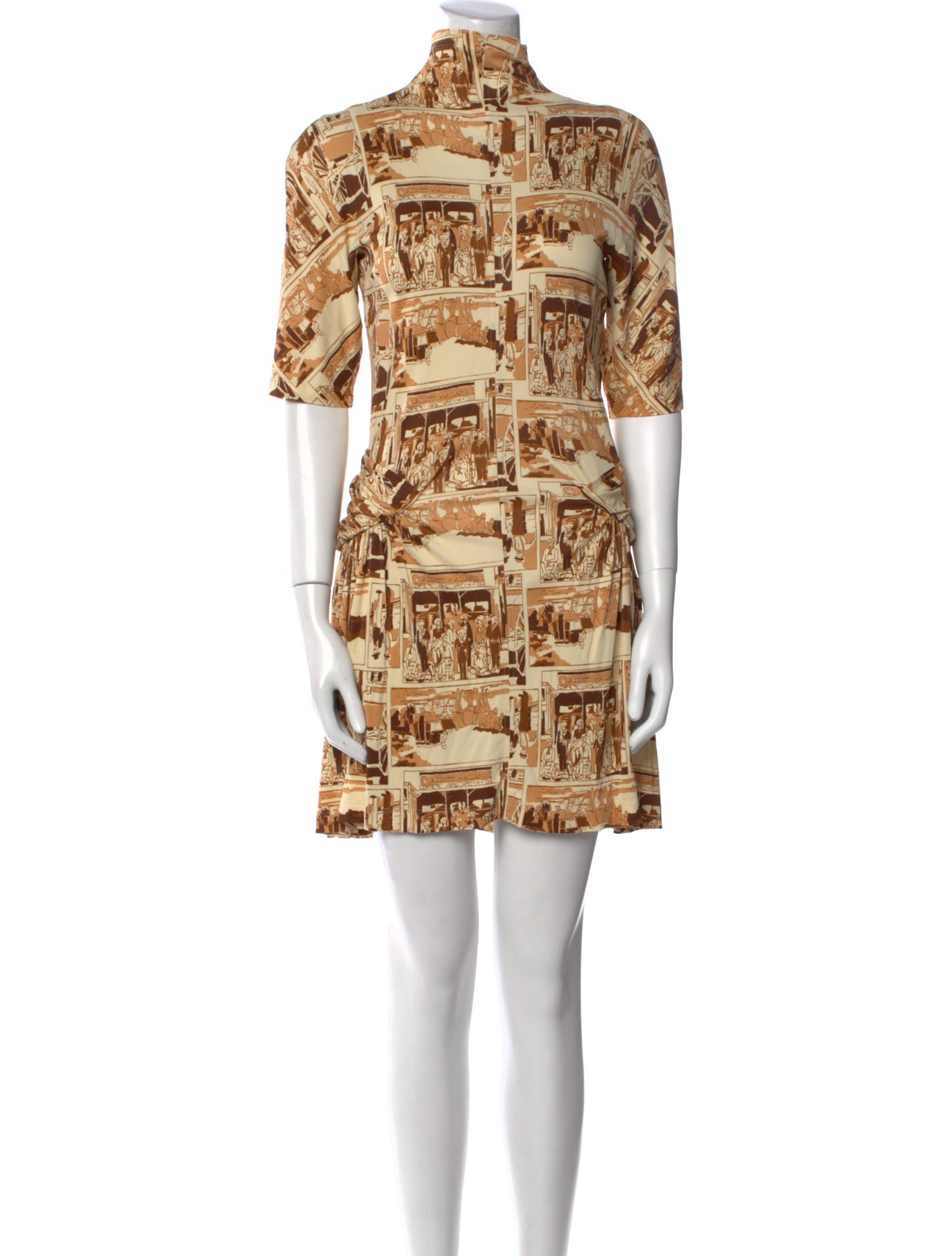 Celine Printed Mini Dress w/ Tags