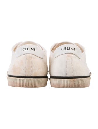 Celine Canvas Striped Sneakers