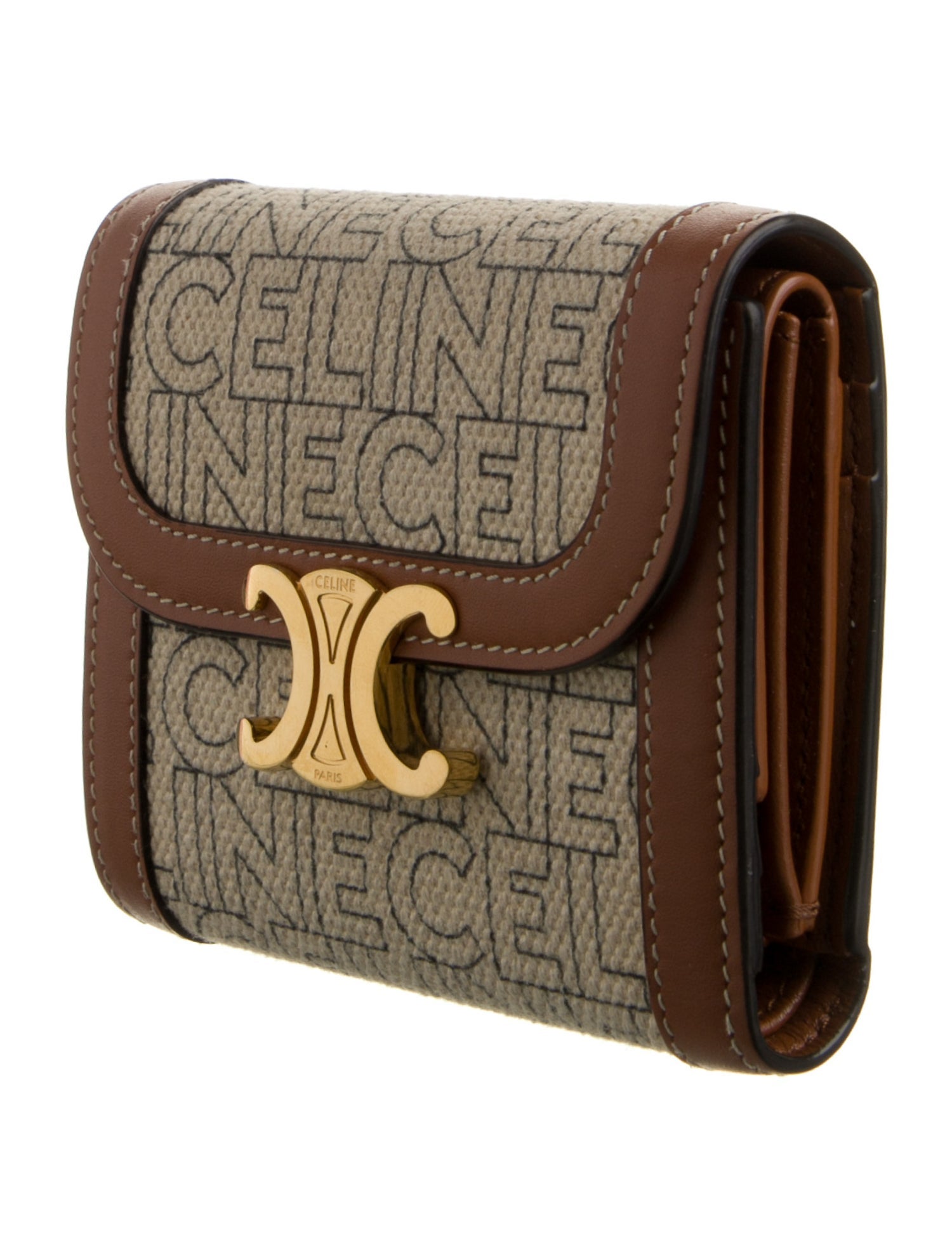 Celine Printed Triomphe Wallet