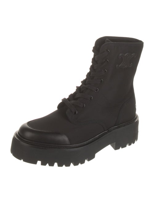 Celine Canvas Combat Boots
