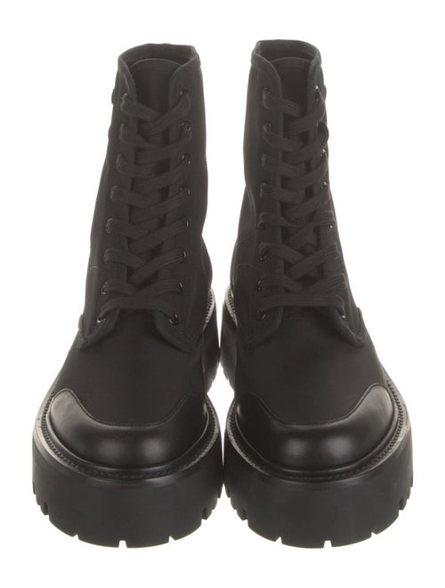 Celine Canvas Combat Boots