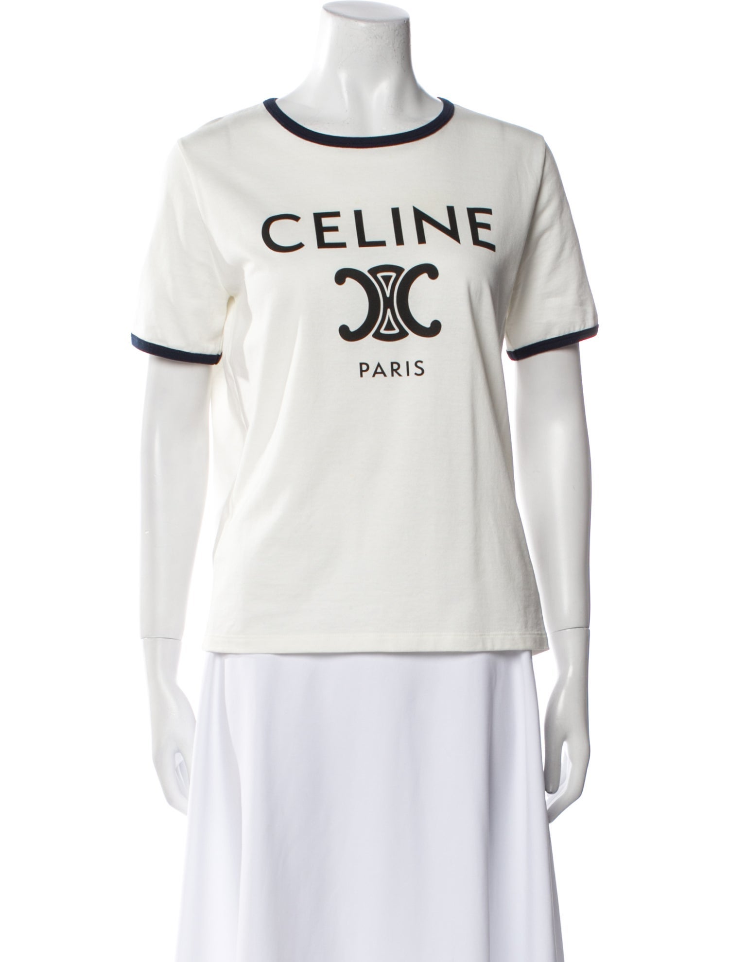 Celine Graphic Print Crew Neck T-Shirt