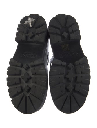 Celine Leather Lasercut Accents Flats