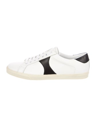 Celine Leather Colorblock Pattern Sneakers