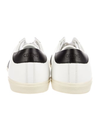Celine Leather Colorblock Pattern Sneakers