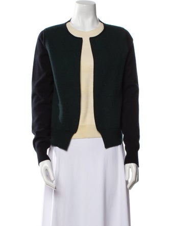 Celine Wool Colorblock Pattern Sweater