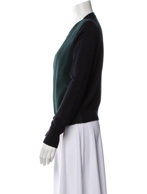 Celine Wool Colorblock Pattern Sweater