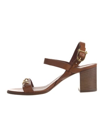 Celine Leather Slingback Sandals